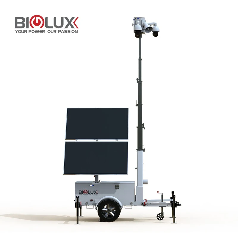 2026 Starlink Solar Surveillance Camera Trailer Tower high quality