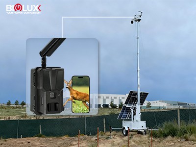 سیستم دوربین Trapper در برج خورشیدی متحرک