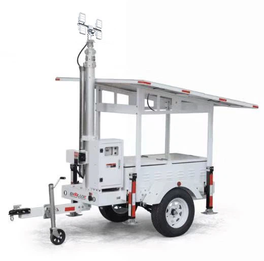 Mobile Solar-Powered Portable Tower Trailer