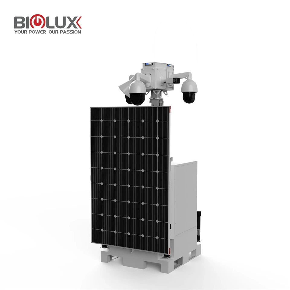 Solar CCTV Tower With Large-capacity Battery And Long Running Time For Construction Site factory