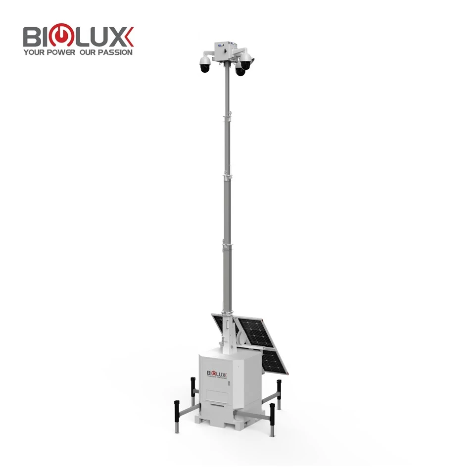 Solar CCTV Tower With Large-capacity Battery And Long Running Time For Construction Site suppliers