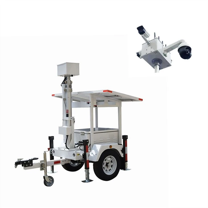 Vehicle Mounted Solar Surveillance CCTV Tower