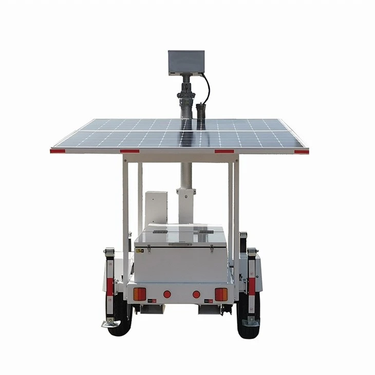 Solar Mobile Surveillance Trailer With Victron System