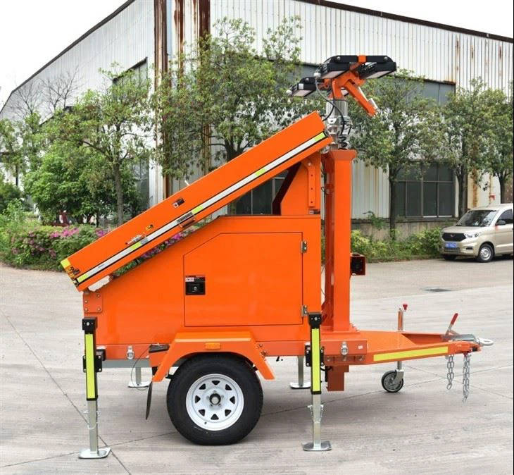 CCTV Camera Mobile Solar Trailer