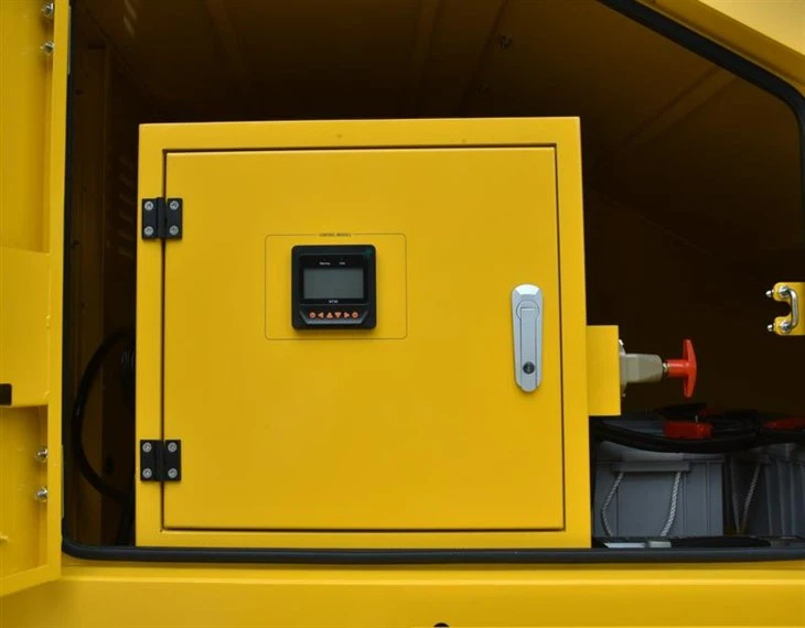 mobile CCTV trailer yellow 3