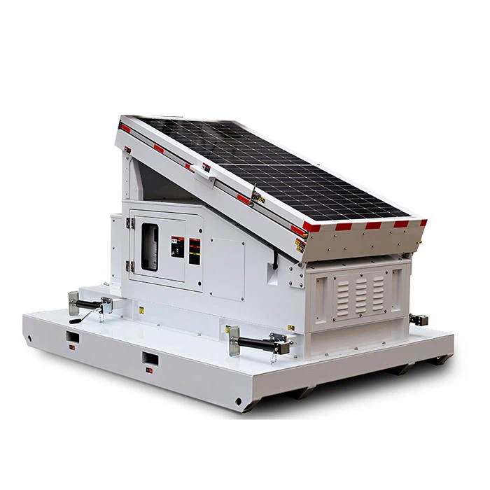 Skid Solar Surveillance Tower For Security
