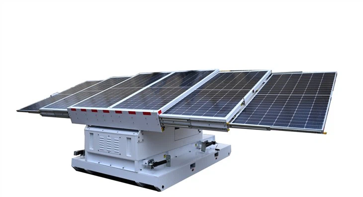 Skid Solar Surveillance Tower For Security