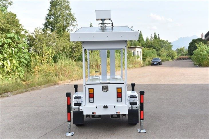 Sliding Solar Panel Mobile Cctv Tower