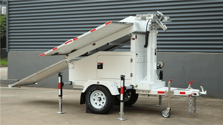 US Autonomous Solar Security Thermal Camera Trailer